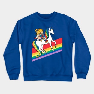 Rainbow Brite and Friends - Retro 80s Cartoon Design Crewneck Sweatshirt